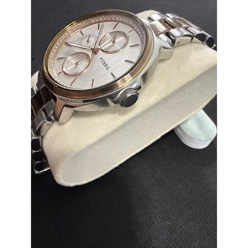 FOSSIL ES-3356 Women’s Wristwatch New Battery! Looks And Runs Excellent!!!